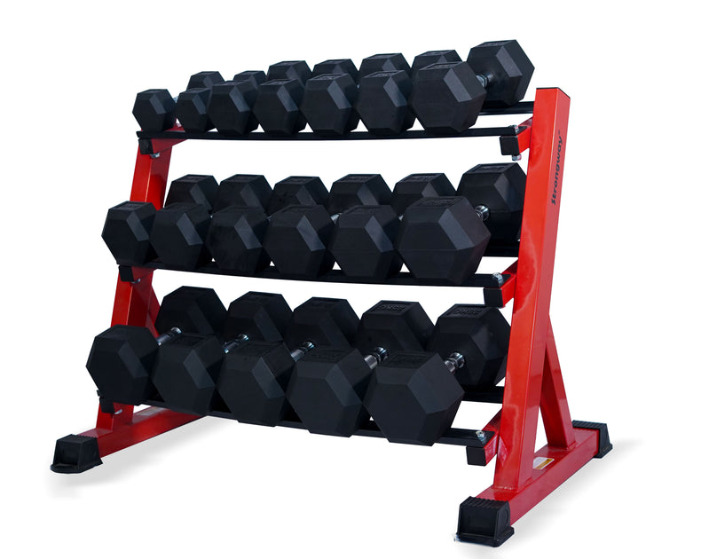 Hex dumbbell rack uk sale