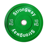 50KG / 70KG / 100KG Coloured Bumper Weight Plates + 6FT or 7FT Olympic Barbell Set