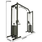 Strongway Cable Crossover Machine with Weights (150KG) and Pull Up Bar