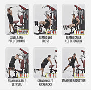 Strongway Multi Gym with Weights - Multifunction Home Gym Machine