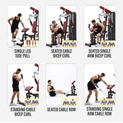 Strongway Multi Gym with Weights - Multifunction Home Gym Machine