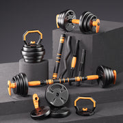 Strongway Adjustable 6 in 1 Dumbbell Barbell Kettlebell Push Up Set - 20KG, 30KG and 40KG SETS