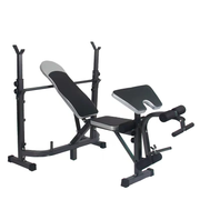 STRONGWAY™ Multi Gym Machine - Adjustable Weight Bench with Barbell Rack