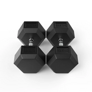 Strongway Hex Dumbbells (Pairs) Rubber Dumbbells