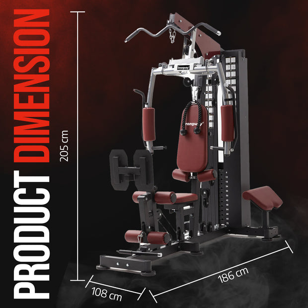 Strongway Multi Gym with Weights - Multifunction Home Gym Machine