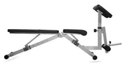 STRONGWAY Adjustable Weight Bench with Preacher Curl and Leg Workout (Foldable)