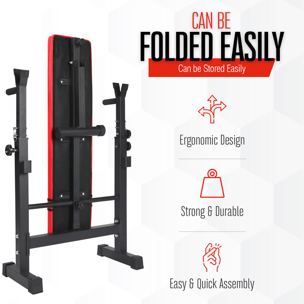 Strongway Gym Supplies Free Weights 50KG/70KG/100KG Olympic Bumper Weight Plates + 6FT or 7FT Barbell + Bench with Barbell Rack