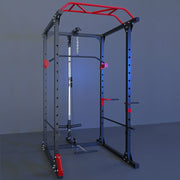 Strongway Gym Supplies Free Weights 50KG/70KG/100KG Olympic Bumper Weight Plates + 6FT or 7FT Barbell + Multi-Gym Squat Rack
