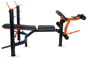 Strongway Gym Supplies Free Weights 50KG / 70KG / 100KG Olympic Bumper Weight Plates + 6FT or 7FT Olympic Barbell + Adjustable Weight Bench with Barbell Rack