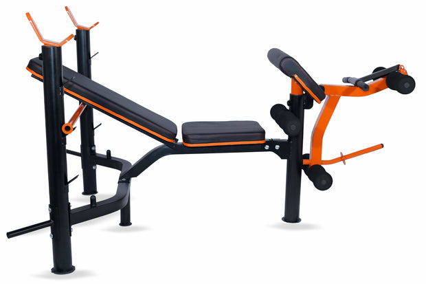 Strongway Gym Supplies Free Weights 50KG / 70KG / 100KG Olympic Bumper Weight Plates + 6FT or 7FT Olympic Barbell + Adjustable Weight Bench with Barbell Rack