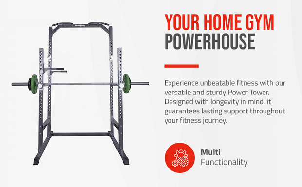 Strongway Gym Supplies Free Weights 50KG/70KG/100KG Olympic Weight Plates + 6FT or 7FT Barbell + Half Power Cage
