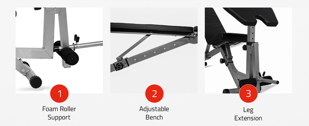 Strongway Gym Supplies Free Weights 50KG / 70KG / 100KG Olympic Weight Plates + 6FT or 7FT Olympic Barbell + Adjustable Squat and Barbell Rack + Adjustable Weight Bench