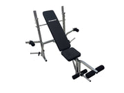 Strongway Gym Supplies Free Weights 50KG / 70KG / 100KG Olympic Weight Plates + 6FT or 7FT Olympic Barbell + Adjustable Weight Bench with Barbell Rack