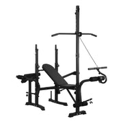 Strongway Gym Supplies Free Weights 50KG / 70KG / 100KG Olympic Weight Plates + 6FT or 7FT Olympic Barbell + Adjustable Weight Bench with Barbell Rack