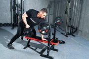Strongway Gym Supplies 50KG / 70KG / 100KG Olympic Weight Plates + 6FT or 7FT Olympic Barbell + Adjustable Weight Bench with Barbell Rack