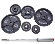 Strongway Gym Supplies Free Weights 50KG / 70KG / 100KG Olympic Weight Plates + 6FT or 7FT Olympic Barbell Set