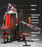 Strongway Multi Gym with Weights - Multifunction Home Gym Machine