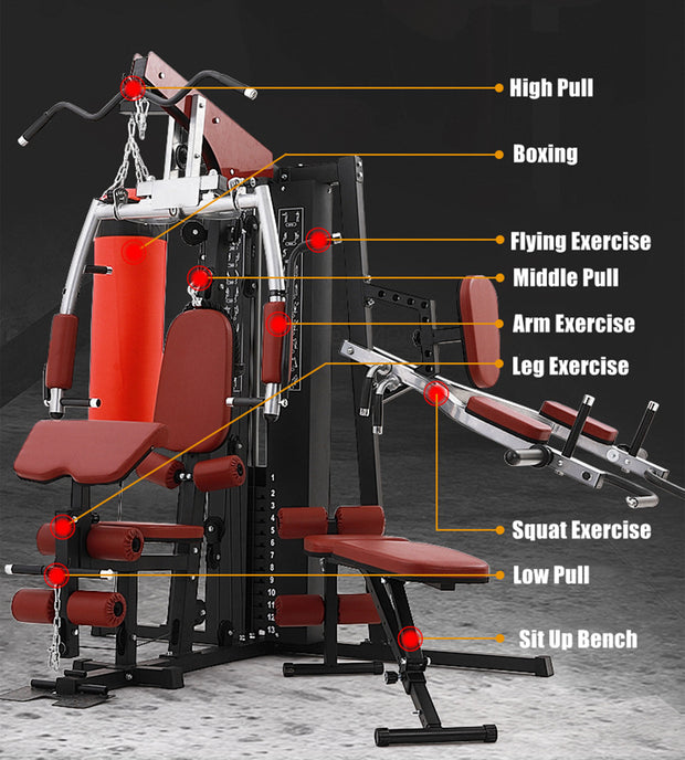Strongway Multi Gym with Weights - Multifunction Home Gym Machine