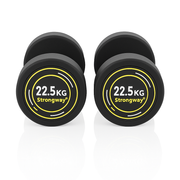 Strongway 2x 22.5KG Round Rubber Dumbbells