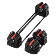 Strongway 2-in-1 40KG Adjustable Dumbbells to Barbell Set (PAIR)