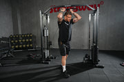 Strongway Cable Crossover Machine with Weights (150KG) and Pull Up Bar