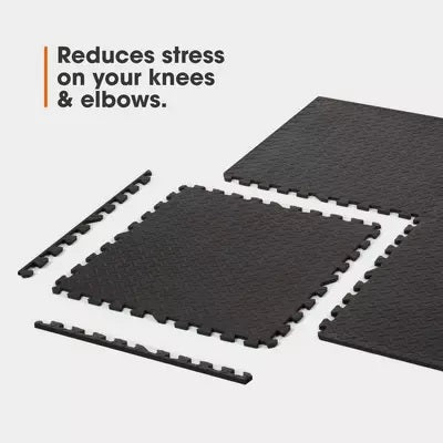Gym Flooring Foam Mats - Interlocking Exercise Mats, EVA Floor Tiles, Non-slip Rubber