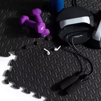 Gym Flooring Foam Mats - Interlocking Exercise Mats, EVA Floor Tiles, Non-slip Rubber