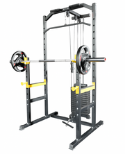 Strongway Half Power Rack with Weight Stack and Pulley System Packages
