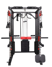 Strongway PREMIUM Multi Gym Smith Machine (3 WEIGHT STACKS) with Weights Packages