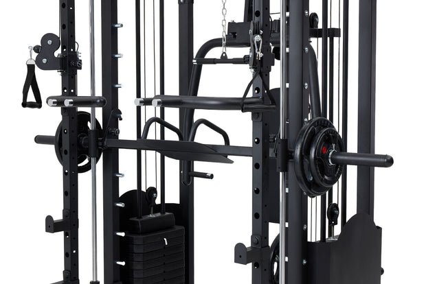Strongway Multi Gym Smith Machine with Weights - Multifunction Home Gym Machine
