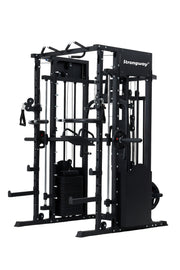 Strongway Multi Gym Smith Machine with Weights - Multifunction Home Gym Machine