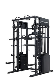 Strongway ULTIMATE Multi Gym Smith Machine with Weights (3 Weight Stacks) - Multifunction Home Gym Machine