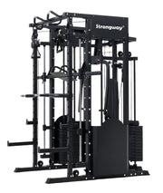 Strongway ULTIMATE Multi Gym Smith Machine with Weights (3 Weight Stacks) - Multifunction Home Gym Machine