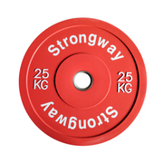50KG / 70KG / 100KG Coloured Bumper Weight Plates + 6FT or 7FT Olympic Barbell Set