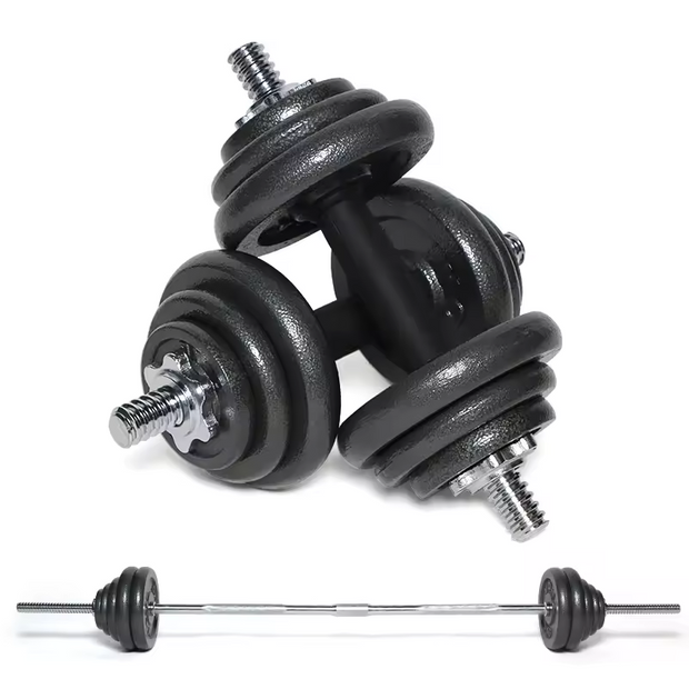 Strongway Adjustable Dumbbell Barbell Set - 30KG 40KG 50KG SETS