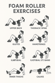 Strongway Gym Supplies Foam Roller