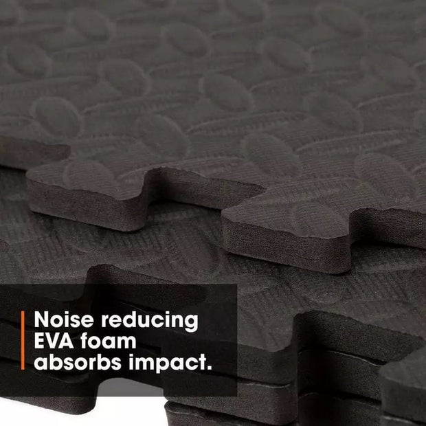 Strongway Gym Supplies Gym Flooring Foam Mats - Interlocking Exercise Mats, EVA Floor Tiles, Non-slip