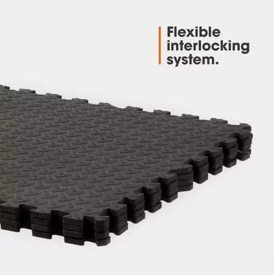 Strongway Gym Supplies Gym Flooring Foam Mats - Interlocking Exercise Mats, EVA Floor Tiles, Non-slip