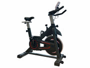 Strongway Gym Supplies Indoor Spin Exercise Bike – Adjustable Resistance and Performance Monitoring