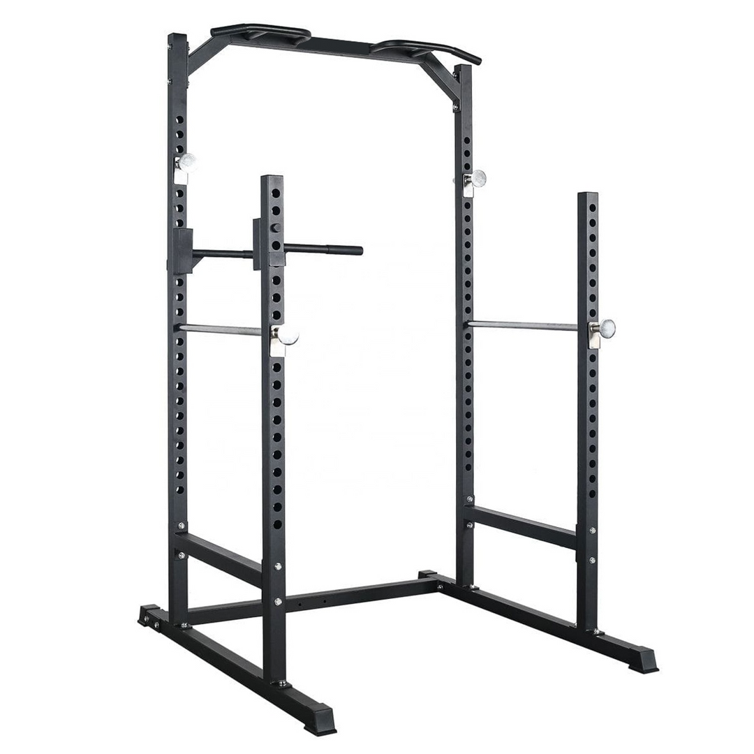 Strongway Half Power Cage Multi Gym Squat Rack Dip Station Tower Strongway Gym Supplies