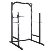 STRONGWAY Half Power Cage Multi Gym Squat Rack + Dip Station Tower