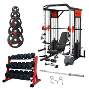 Strongway Multi Gym Smith Machine with Weights Packages