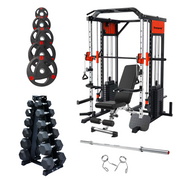 Strongway Multi Gym Smith Machine with Weights Packages