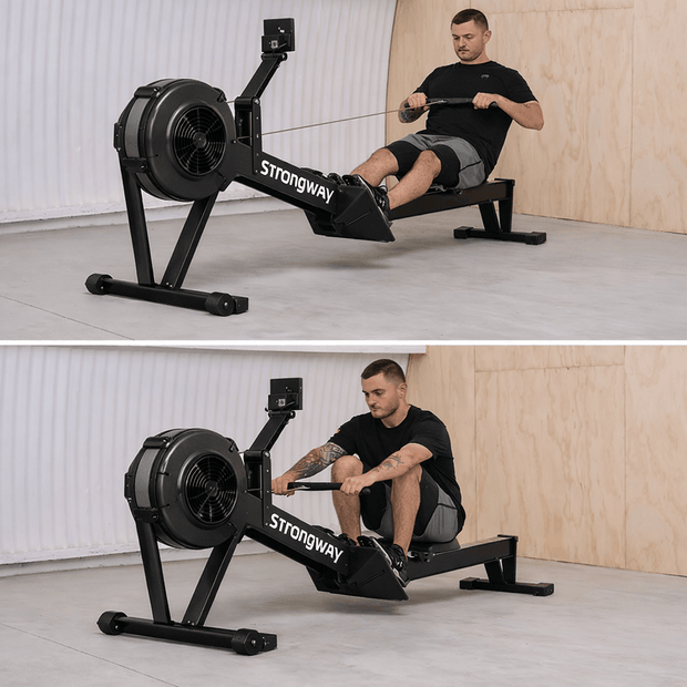 Arg Rowing Machine Row Erg - Rowing Machine with Air Resistance and Performance Monitor