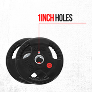Strongway Gym Supplies Strongway 1 Inch (1"/25mm) Tri-Grip Weight Plates