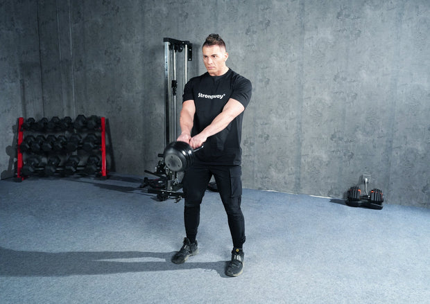 Strongway Gym Supplies BLACK Strongway 18KG Adjustable Kettlebell