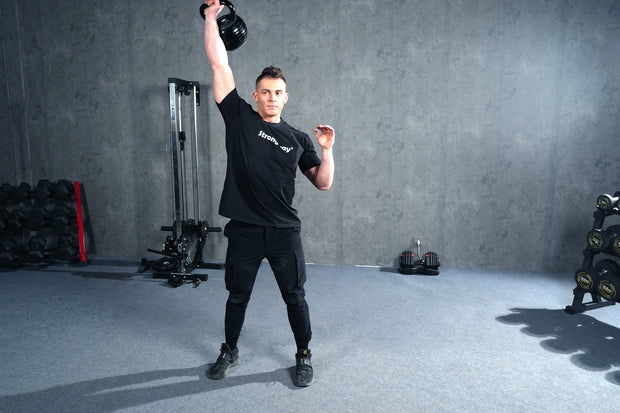 Strongway Gym Supplies BLACK Strongway 18KG Adjustable Kettlebell