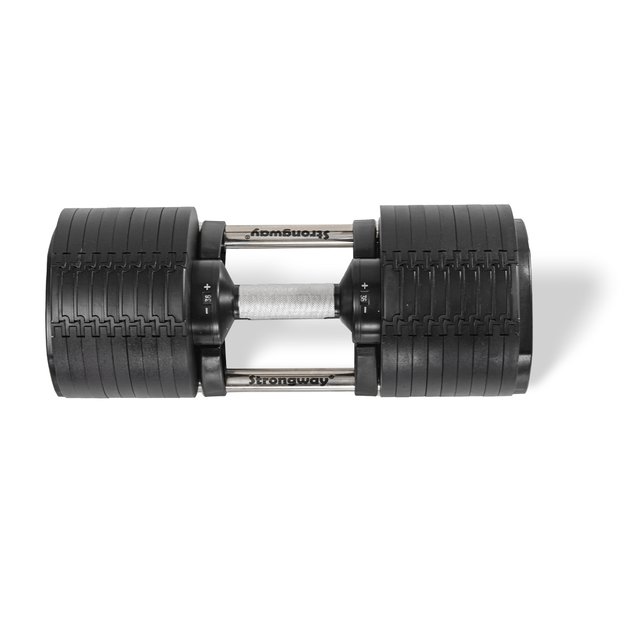 Strongway Gym Supplies Strongway 32KG Adjustable Dumbbells Set (PAIR) with Stand and Adjustable Weight Bench