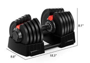 Strongway Gym Supplies Strongway 40KG Adjustable Dumbbells Set (PAIR)