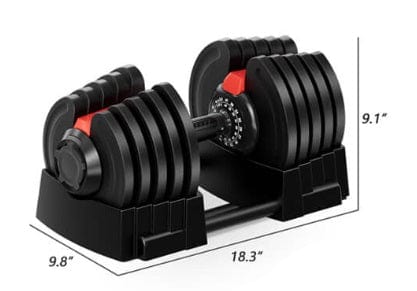 Strongway Gym Supplies Strongway 40KG Adjustable Dumbbells Set (PAIR)